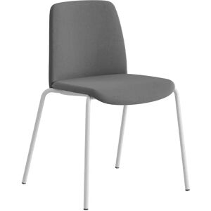 Smålandsmöbler Chaise Choice - en tissu, Finition Mörkgrå / Vit, Accoudoirs Sans