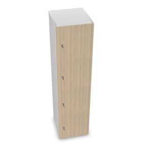 Narbutas Meuble casiers Choice - 4 portes, Couleur White / Sand Ash