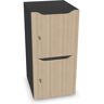 Narbutas Meuble casiers Choice - 2 portes avec fente courrier, Couleur Dark Grey / Sand Ash