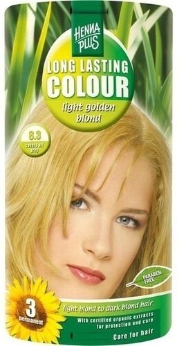 Frenchtop Natural Care Products B.V. HENNAPLUS Long Lasting Coloration durable blond doré clair 8,3