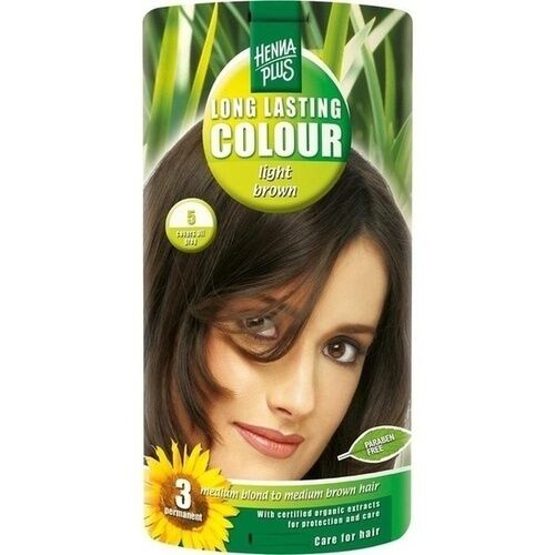 Frenchtop Natural Care Products B.V. HENNAPLUS Long Lasting Coloration durable brun clair 5