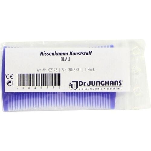 Dr. Junghans Medical GmbH PEIGNE CONTRE LES LENTES Plastique bleu