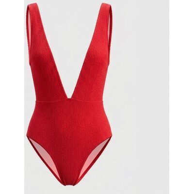 Maillot de bain 1 pièce décolleté plongeant Femme HAUTE PRESSION - Publicité Maillot de bain 1 pièce décolleté plongeant Femme HAUTE PRESSION - Publicité