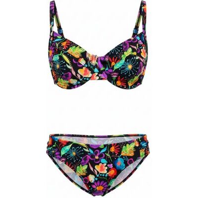 Maillot de bain deux pièces à imprimé floral haut à armatures Femme HAUTE PRESSION - Publicité Maillot de bain deux pièces à imprimé floral haut à armatures Femme HAUTE PRESSION - Publicité