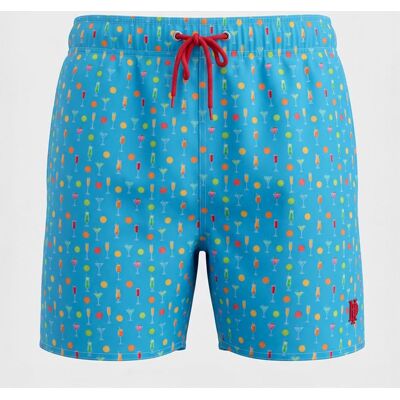 Short de bain imprimé cocktails Homme HAUTE PRESSION - Publicité Short de bain imprimé cocktails Homme HAUTE PRESSION - Publicité