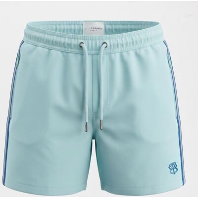 Short de bain à rayures avec poches zippées Homme BILL TORNADE - Publicité Short de bain à rayures avec poches zippées Homme BILL TORNADE - Publicité