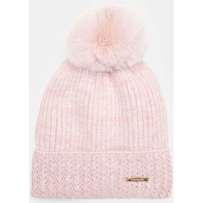 Bonnet maille tricotée angora sequins avec pompon Femme MANOUKIAN - Publicité Bonnet maille tricotée angora sequins avec pompon Femme MANOUKIAN - Publicité