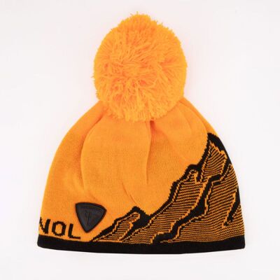 Bonnet coloré avec pompon imprimé montagne Enfant, Bébé ROSSIGNOL - Publicité Bonnet coloré avec pompon imprimé montagne Enfant, Bébé ROSSIGNOL - Publicité