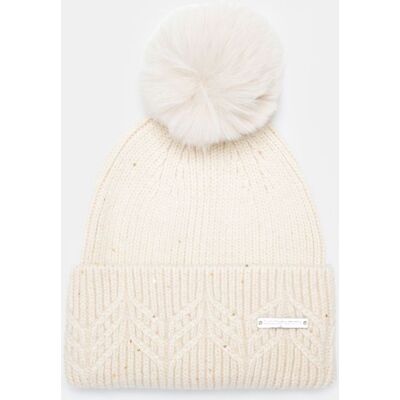 Bonnet maille effet tricoté angora avec pompon fausse fourrure Femme LULU CASTAGNETTE - Publicité Bonnet maille effet tricoté angora avec pompon fausse fourrure Femme LULU CASTAGNETTE - Publicité