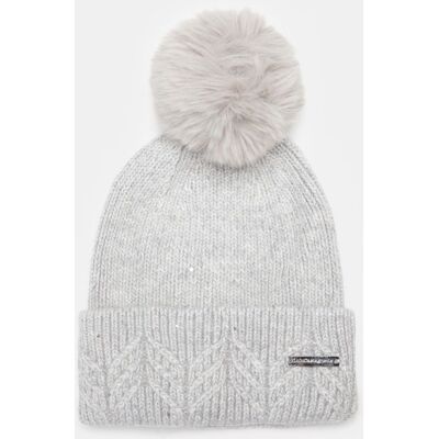 Bonnet maille effet tricoté angora avec pompon fausse fourrure Femme LULU CASTAGNETTE - Publicité Bonnet maille effet tricoté angora avec pompon fausse fourrure Femme LULU CASTAGNETTE - Publicité