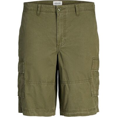 Bermuda en coton cargo kaki Homme JACK & JONES - Publicité Bermuda en coton cargo kaki Homme JACK & JONES - Publicité