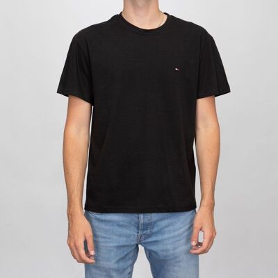 T-shirt logo brodé coton col ras de cou Homme TOMMY HILFIGER - Publicité T-shirt logo brodé coton col ras de cou Homme TOMMY HILFIGER - Publicité