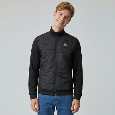 Veste zippée col cheminée avec logo Homme LE COQ SPORTIF - Publicité Veste zippée col cheminée avec logo Homme LE COQ SPORTIF - Publicité