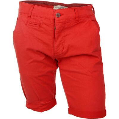 Bermuda chino venili coton stretch popeline revers gansé bouton Homme BLAGGIO - Publicité Bermuda chino venili coton stretch popeline revers gansé bouton Homme BLAGGIO - Publicité