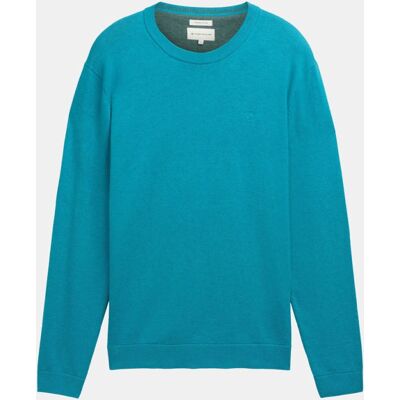 Pull maille fine col rond Homme TOM TAILOR - Publicité Pull maille fine col rond Homme TOM TAILOR - Publicité