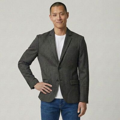 Veste de blazer tissu chiné Homme IMPERIAL - Publicité Veste de blazer tissu chiné Homme IMPERIAL - Publicité