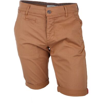 Bermuda chino venili coton stretch popeline revers gansé bouton Homme BLAGGIO - Publicité Bermuda chino venili coton stretch popeline revers gansé bouton Homme BLAGGIO - Publicité