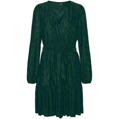 Robe manches volumineuses cache coeur noire Femme VERO MODA