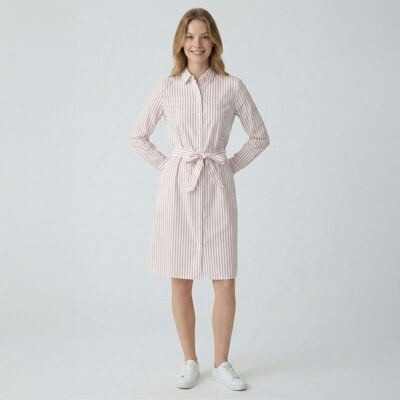 Robe chemise à rayures Femme TOMMY HILFIGER - Publicité Robe chemise à rayures Femme TOMMY HILFIGER - Publicité