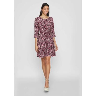 Robe courte manches 3/4 imprimée floral Femme VILA - Publicité Robe courte manches 3/4 imprimée floral Femme VILA - Publicité