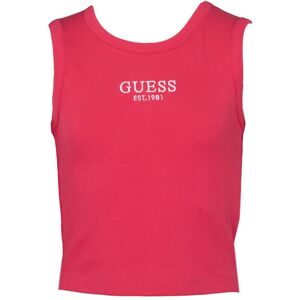 Débardeur cotelé juicy pink logo brodé Enfant GUESS - Publicité Débardeur cotelé juicy pink logo brodé Enfant GUESS - Publicité