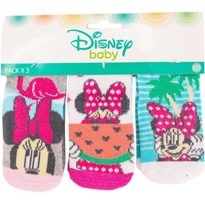 Chaussette lot x3 disney minnie Enfant DISNEY - Publicité Chaussette lot x3 disney minnie Enfant DISNEY - Publicité
