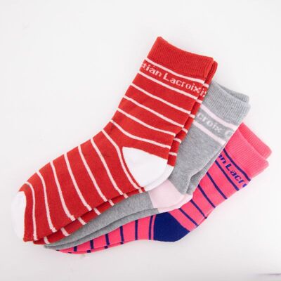 Lot de 3 paires de chaussettes ch01 girl t 15/35 Enfant CXL BY CHRISTIAN LACROIX - Publicité Lot de 3 paires de chaussettes ch01 girl t 15/35 Enfant CXL BY CHRISTIAN LACROIX - Publicité