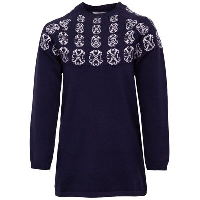 Robe pull maille fine manches longues imprimé logo Fille CXL BY CHRISTIAN LACROIX - Publicité Robe pull maille fine manches longues imprimé logo Fille CXL BY CHRISTIAN LACROIX - Publicité