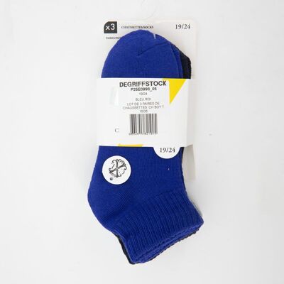 Lot de 3 paires de chaussettes courtes coton douces Enfant CXL BY CHRISTIAN LACROIX - Publicité Lot de 3 paires de chaussettes courtes coton douces Enfant CXL BY CHRISTIAN LACROIX - Publicité