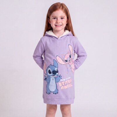 Robe sweat à capuche polaire imprimé lilo et stitch Enfant DISNEY - Publicité Robe sweat à capuche polaire imprimé lilo et stitch Enfant DISNEY - Publicité