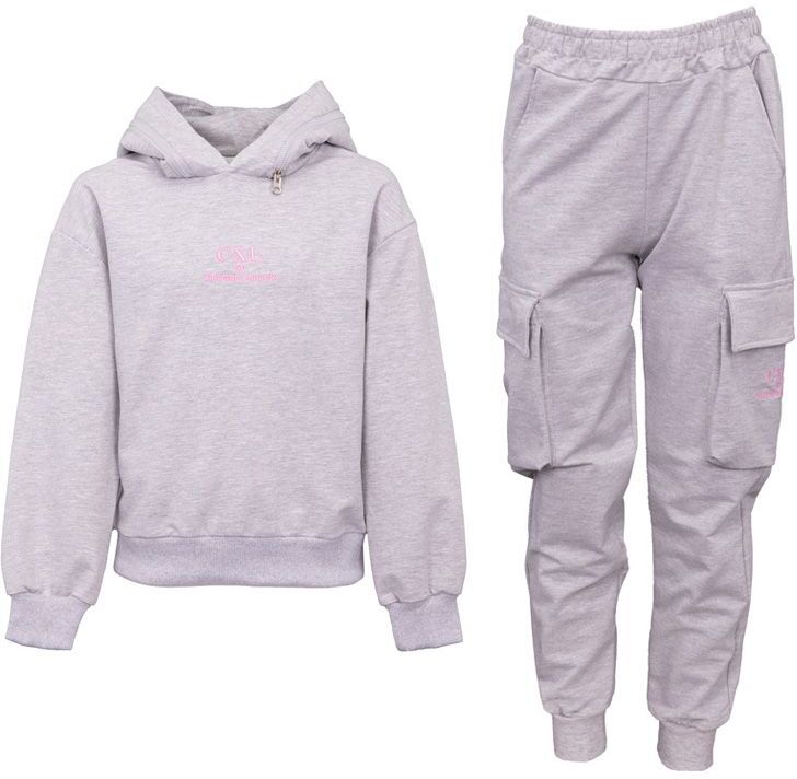 Ensemble jogging cargo sweat à capuche avec logo brodé Fille CXL BY CHRISTIAN LACROIX