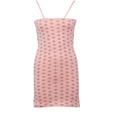 Robe nuisette coton saumon avec col à dentelle Femme BILL TORNADE - Publicité Robe nuisette coton saumon avec col à dentelle Femme BILL TORNADE - Publicité