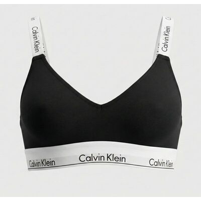 Brassière bretelles à logo iconique en coton Femme CALVIN KLEIN - Publicité Brassière bretelles à logo iconique en coton Femme CALVIN KLEIN - Publicité