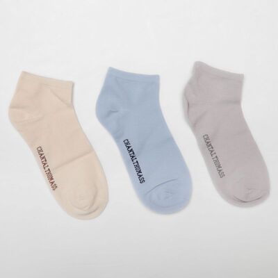 Lot de 3 paires de soquettes aurore Femme CHANTAL THOMASS - Publicité Lot de 3 paires de soquettes aurore Femme CHANTAL THOMASS - Publicité