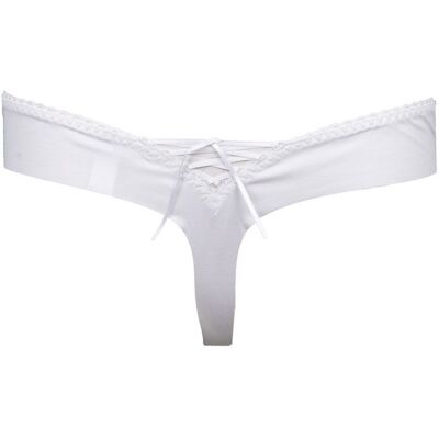 Culotte string avec ruban satiné Femme AUBADE - Publicité Culotte string avec ruban satiné Femme AUBADE - Publicité