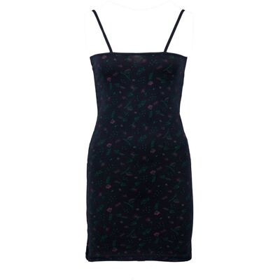 Robe nuisette à fleurs avec col en dentelle Femme BILL TORNADE - Publicité Robe nuisette à fleurs avec col en dentelle Femme BILL TORNADE - Publicité