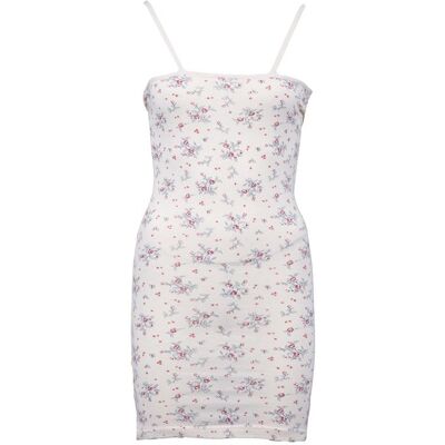 Robe nuisette en coton bretelles délicates avec fleurs Femme BILL TORNADE - Publicité Robe nuisette en coton bretelles délicates avec fleurs Femme BILL TORNADE - Publicité