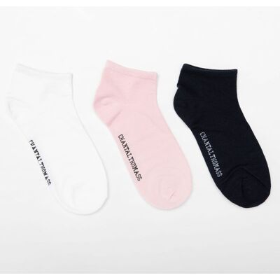 Lot de 3 paires de soquettes aurore Femme CHANTAL THOMASS - Publicité Lot de 3 paires de soquettes aurore Femme CHANTAL THOMASS - Publicité