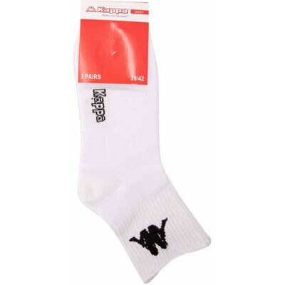 Chaussettes mi hautes lot x3 logo chevilles Homme KAPPA - Publicité Chaussettes mi hautes lot x3 logo chevilles Homme KAPPA - Publicité
