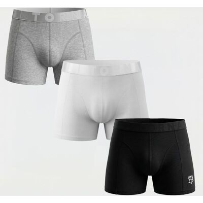 Lot de 3 boxers avec logo brodé Homme BILL TORNADE - Publicité Lot de 3 boxers avec logo brodé Homme BILL TORNADE - Publicité