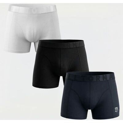 Lot de 3 boxers avec logo brodé Homme BILL TORNADE - Publicité Lot de 3 boxers avec logo brodé Homme BILL TORNADE - Publicité