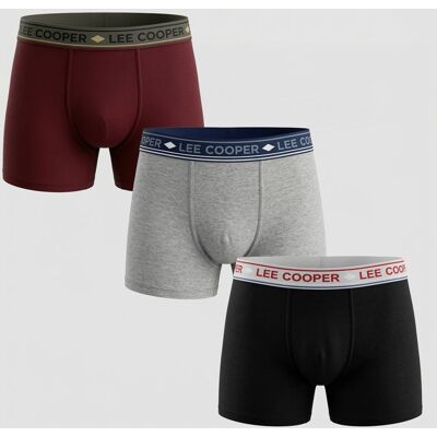 Lot de 3 boxers loreto Homme LEE COOPER - Publicité Lot de 3 boxers loreto Homme LEE COOPER - Publicité