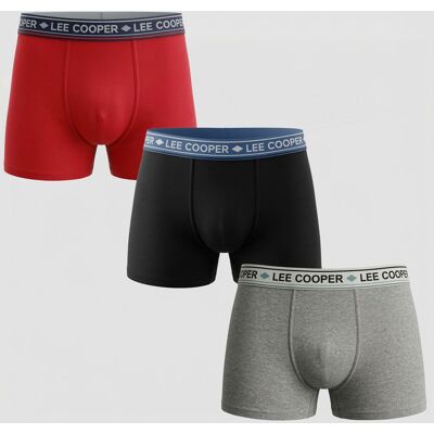 Lot de 3 boxers loreto Homme LEE COOPER - Publicité Lot de 3 boxers loreto Homme LEE COOPER - Publicité