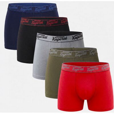 Lot de 5 boxers en boite willem Homme KAPORAL - Publicité Lot de 5 boxers en boite willem Homme KAPORAL - Publicité