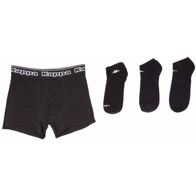 Pack boxer + 3 paires de chaussettes Homme KAPPA - Publicité Pack boxer + 3 paires de chaussettes Homme KAPPA - Publicité