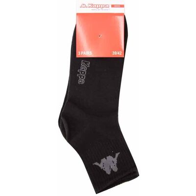Chaussettes mi hautes lot x3 logo chevilles Homme KAPPA - Publicité Chaussettes mi hautes lot x3 logo chevilles Homme KAPPA - Publicité
