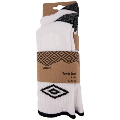 Chaussettes de sport lot de 2 t39-46 Homme UMBRO - Publicité Chaussettes de sport lot de 2 t39-46 Homme UMBRO - Publicité