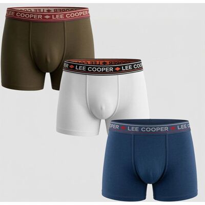 Lot de 3 boxers loreto Homme LEE COOPER - Publicité Lot de 3 boxers loreto Homme LEE COOPER - Publicité