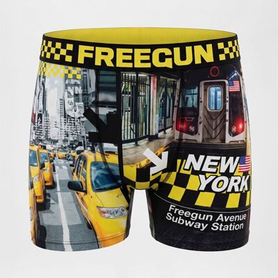 Boxer New York Homme FREEGUN - Publicité Boxer New York Homme FREEGUN - Publicité