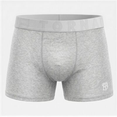 Boxer stretch avec élastique imprimé logo Homme BILL TORNADE - Publicité Boxer stretch avec élastique imprimé logo Homme BILL TORNADE - Publicité